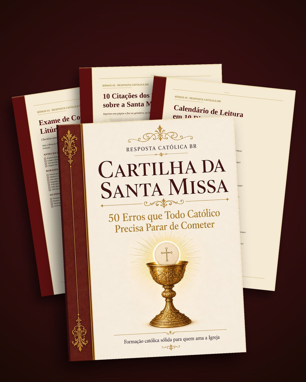 Cartilha da Santa Missa e os três bônus em PDF